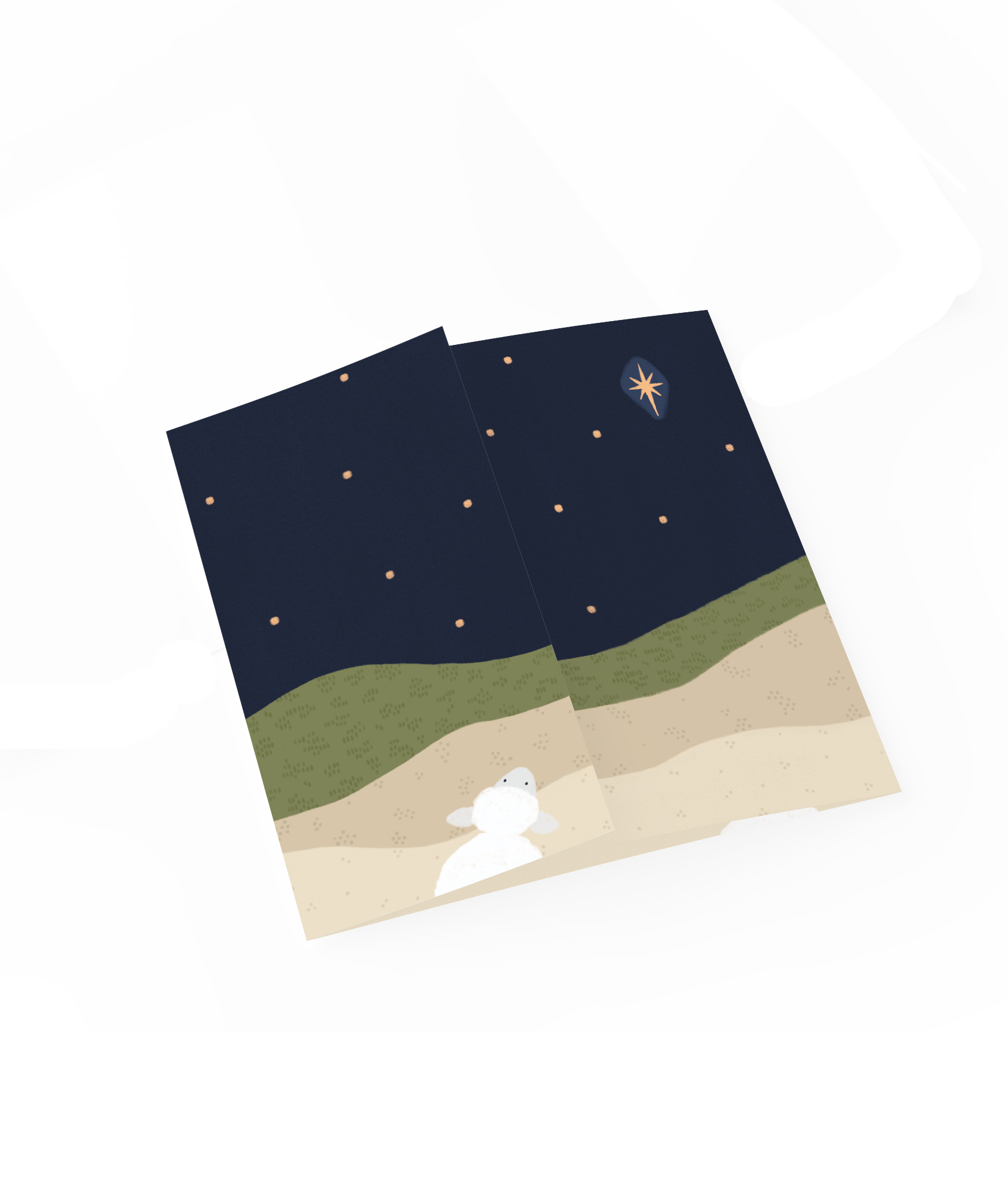 Kerstkaart - ere zij God en vrede op aarde