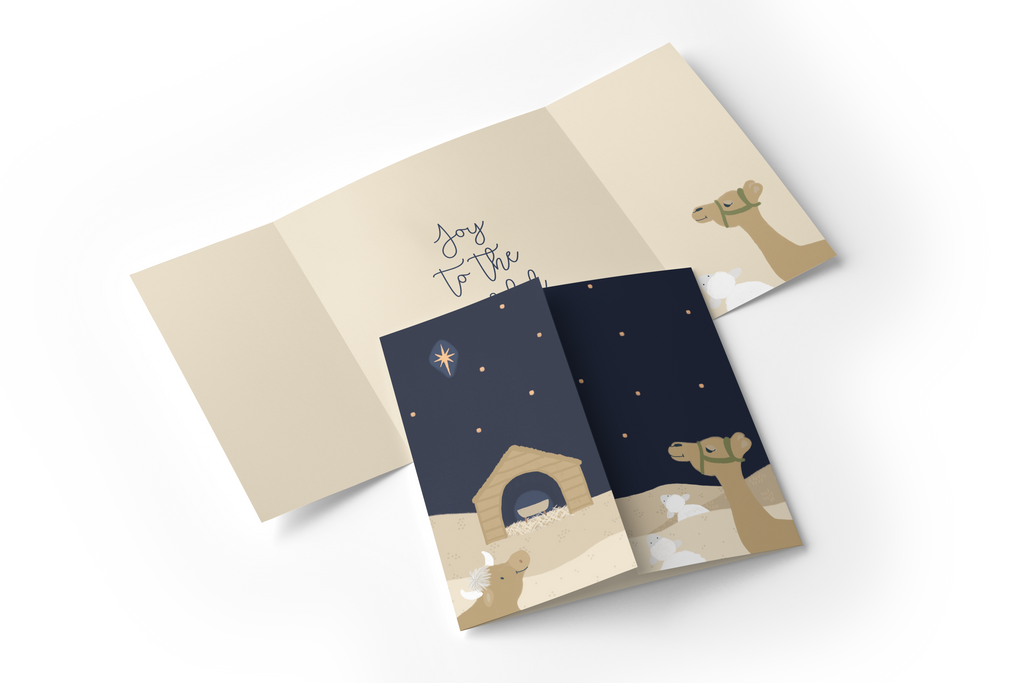 Kerstkaart - Joy to the world