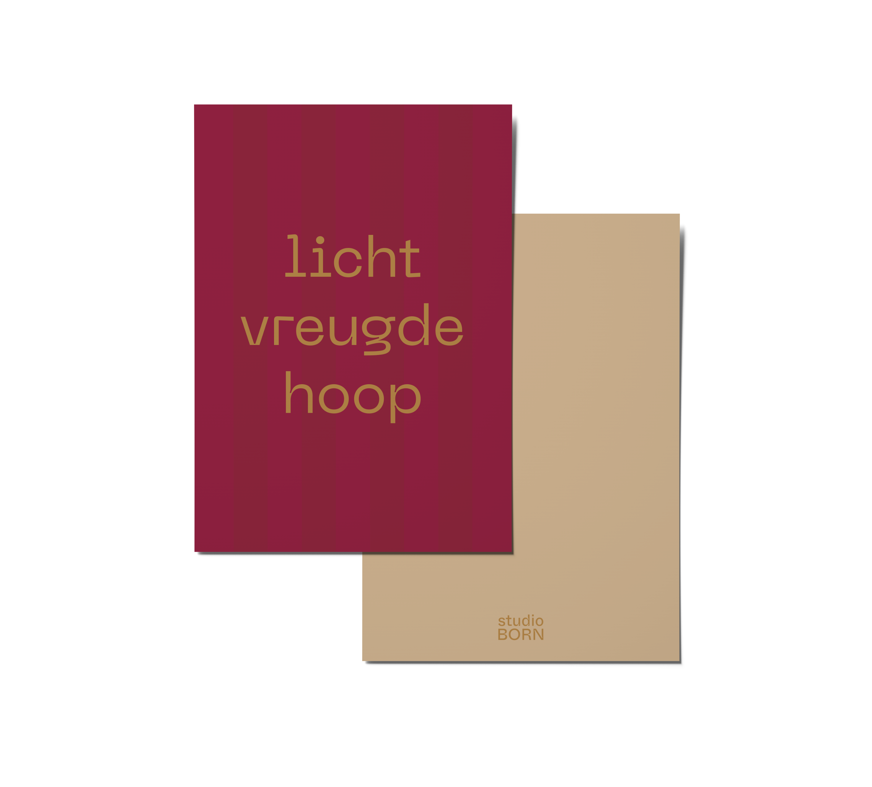 Kerstkaart - licht vreugde hoop