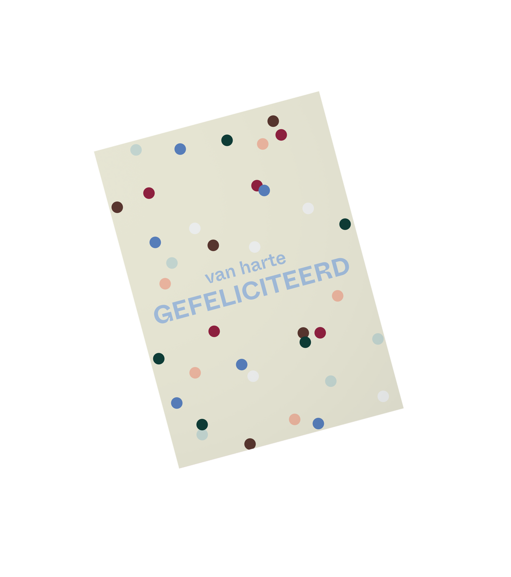 Kaart - van harte gefeliciteerd